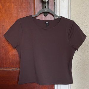 Express Brown Body Contour Tee